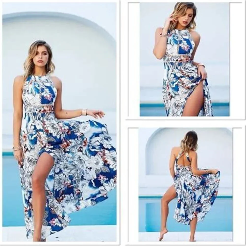 JAASE ENDLESS BOHEMIAN MAXI DRESS MAGNIOLIA PRINT FLORAL SIZE XL NWT - Picture 1 of 10